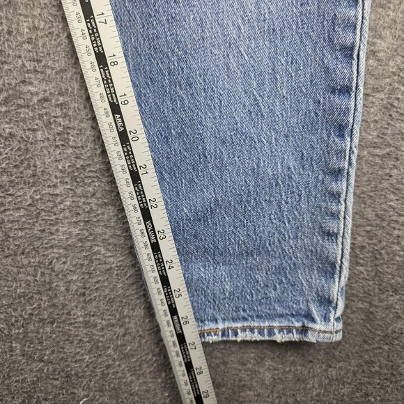 Levis Wedgie Tapered Jeans Womens 26x27 Blue Medium Wash Slim Stretch - Picture 9 of 14